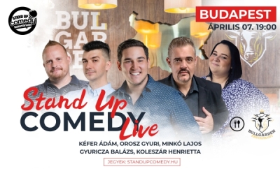 Stand up COMEDY LIVE - BUDAPEST - BullGarden - akár vacsorával | Stand Up Comedy Humortársulat