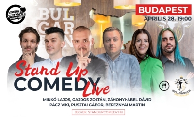 Stand up COMEDY LIVE - BUDAPEST - BullGarden - akár vacsorával | Stand Up Comedy Humortársulat