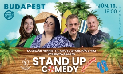 Stand up comedy HOLIDAY - BUDAPEST - BullGarden - akár vacsorával | Stand Up Comedy Humortársulat