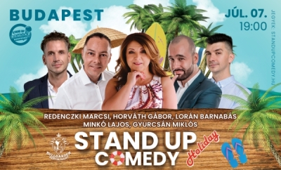 Stand up comedy HOLIDAY - BUDAPEST - BullGarden - akár vacsorával | Stand Up Comedy Humortársulat