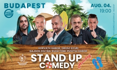Stand up comedy HOLIDAY - BUDAPEST - BullGarden - akár vacsorával | Stand Up Comedy Humortársulat