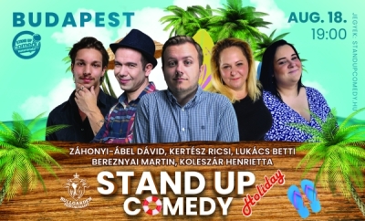 Stand up comedy HOLIDAY - BUDAPEST - BullGarden - akár vacsorával | Stand Up Comedy Humortársulat