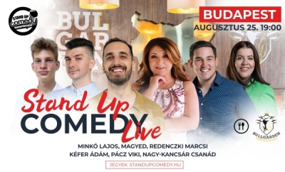 Stand up comedy HOLIDAY - BUDAPEST - BullGarden - akár vacsorával | Stand Up Comedy Humortársulat