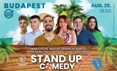 Stand up comedy HOLIDAY - BUDAPEST - BullGarden - akár vacsorával | Stand Up Comedy Humortársulat