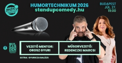 HUMORTECHNIKUM 2026 - elődöntő - BUDAPEST - akár vacsorával | Stand Up Comedy Humortársulat