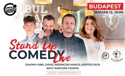 Stand up COMEDY LIVE - BUDAPEST - BullGarden - akár vacsorával | Stand Up Comedy Humortársulat