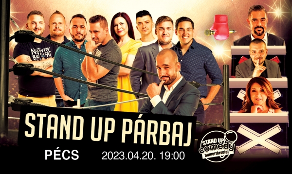 Pécsen mutatják be először a Stand up PÁRBAJ előadást | Stand Up Comedy Humortársulat