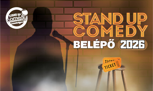 Stand up comedy belépőjegy AJÁNDÉKUTALVÁNY 2026-ra 7.900 Ft | Stand Up Comedy Humortársulat